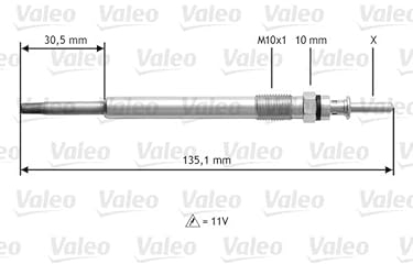Glühkerze - 345112 VALEO