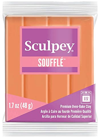 Polyform Sculpey Polyform SU 6033 48 g Individual Soufflé Clay Bar, Pumpkin