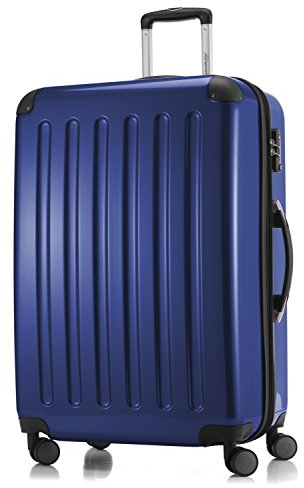 Hauptstadtkoffer- Alex - Großer Hartschalen-Koffer, TSA, 4 Doppel-Rollen, Trolley, Rollkoffer, Reisekoffer, Volumenerweiterung, 75 cm, 119 Liter, Dunkelblau