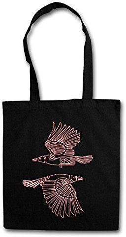 Urban Backwoods Hugin And Munin III Hipster Bag Beutel Stofftasche Einkaufstasche