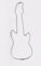 E-Gitarre 6,7 cm Ausstechform Keksausstecher Edelstahl