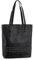 LaRechor Damen Handtasche Shopper Tasche mit Nieten PU Leder Damentasche Schultertasche zum Reise Arbeit Uni (Schwarz)