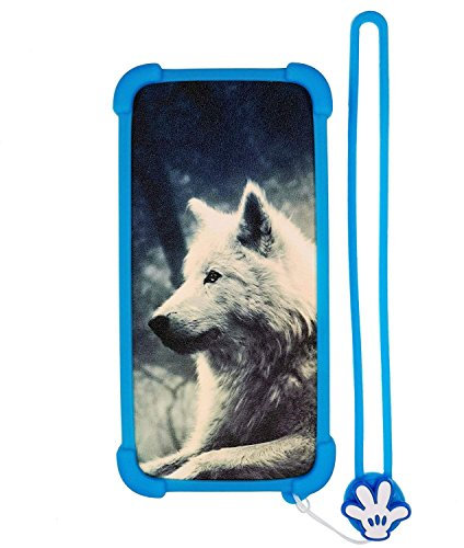 Funda para Bq Aquaris 5.7 Funda Silicone Border + Placa Dura de la PC Stand Carcasa Case Cover Lang