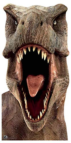 Star Cutouts SC1279 Tyrannosaurus Rex Stand In Dinosaur Cardboard Cutout - Ideal for Jurassic Park Theme Parties, Birthdays, Fans & Events