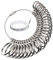 NIUPIKA Ring Sizer Set UK Size Belt Gauge Measurement Finger Sizing Measuring Tool for Women Men Jewellery Making UK Size A-Z Metal (Silver)