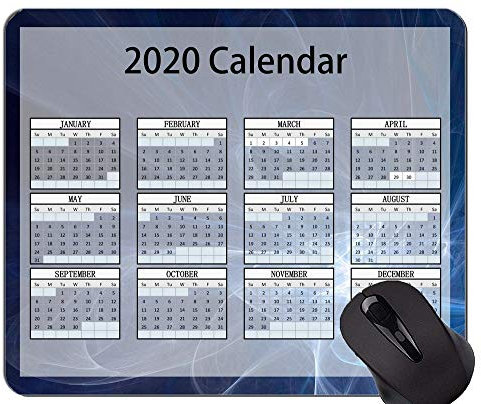 2020 Kalender Hd Guss-Spiel-Mausunterlage, Bunte Gummimausunterlage