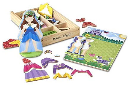 Melissa & Doug Princess Magnetic Dress-Up Play Set , Pretend Play Toy , Cognitive Skills , 3+ , Gift for Boy or Girl