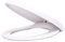 BM 4092 Tavoletta Copriwater Sedile WC Chiusura Ammortizzata Universale Standard Coperchio Toilet Seat Bagno Soft Close in Plastica, Colore Bianco Cerniere Incluse