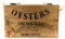 Whispering Pines Rustic Style Vintage Oysters Fine North Sea Wooden Box Storage Crate