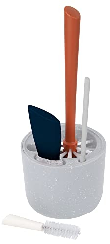 Boon MOD Baby Bottle Brushes for Cleaning — 4 Count — Sage — Includes Bottle Cleaner Brush, Straw Cleaner Brush, Nipple Brush and Detail Brush for Baby Essentials