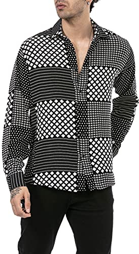 Redbridge Hemd für Herren Freizeit-Hemd Langarm Casual Leichter Stoff