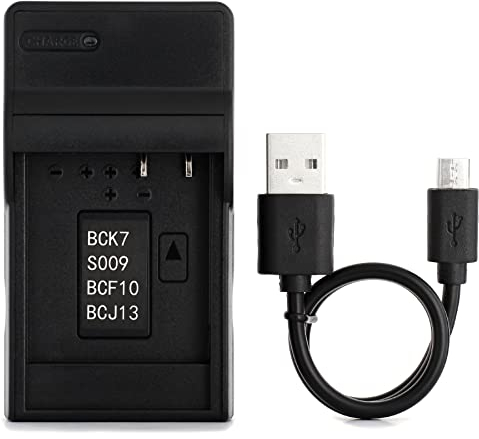 DMW-BCJ13 USB Chargeur pour Panasonic Lumix DMC-LX5, DMC-LX5GK, DMC-LX5K, DMC-LX5W, DMC-LX7, DMC-LX7GK, DMC-LX7K, DMC-LX7W Caméra et Plus