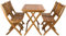 SAM 5tlg. Balkongruppe Blossom, Akazienholz massiv + geölt, Gartengruppe mit 1 Tisch 80x60 cm + 4 Stühle, klappbar, für Garten, Balkon und Terrasse