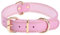 Collier pour Chien en Cuir Véritable de Qualité Supérieure Extra épais, Colliers Réglables pour Chiens de Petite Taille, Moyenne et Grande Race (Rose) (M)