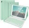 SOPPY Bluetooth Keyboard Case for iPad 6th/5th Gen (2017-2018), iPad Pro 9.7, iPad Air 1-2, Detachable Wireless Keyboard with Pencil Holder, Slim Protective Cover, USB-C Rechargeable, Green