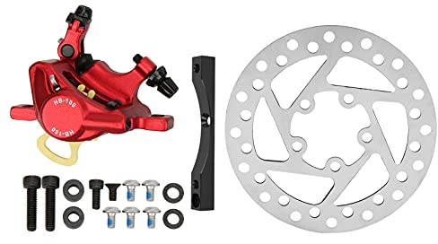 VBESTLIFE Elektroroller Hydraulisches Bremsset, Bremssattel mit Scheibenbremse und Adapter Vorne Hinten Kompatibel mit Xiaomi M365 Elektroroller
