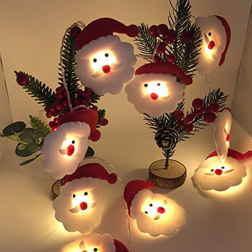 Schneemann-Weihnachts-Lichterkette, 4,9/9,8 FT LED-Weihnachts-Schneemann-Lichterkette, Weihnachtsdekoration, wasserdicht, LED-Schneemann-Lichterkette, Sternenlicht for Gärten, Zuhause, Hochzeit