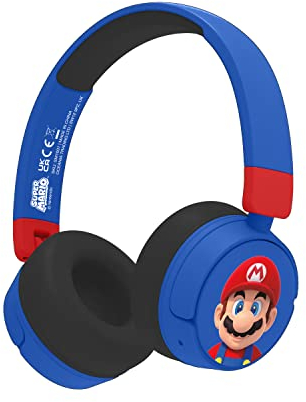 OTL Technologies SM1001 Super Mario Cuffie Wireless Bambini - Blu
