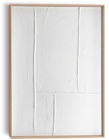 REINDERS Relief Wandbild, Formen, Wohnzimmer, Poster, Wanddeko, Room Decor, MDF, Weiß, 70x50cm