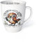 Tasse mit Spruch Tiermotiv mit Spatz Früher Vogel Porzellan Becher Teetasse Kaffeetasse Büro Arbeit