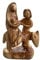 foolonli Weihnachtskrippe Krippe Holz Hand geschnitzt Olivenholz Heilige Familie Flucht nach Ägypten