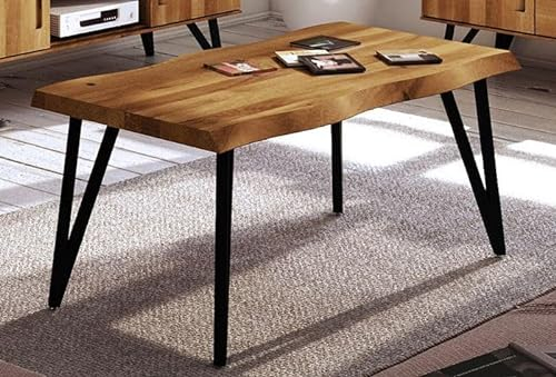 Couchtisch Masterton 25 Wildeiche massiv geölt - Abmessungen: 60 x 80 x 49 cm (B x T x H)