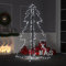 BaraSh Weihnachtsbaum Kegelform 200 Indoor Outdoor 98x150 cm Weihnachtsbeleuchtung AußEn Baum