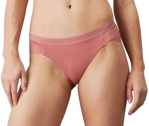Calvin Klein Slip Taglio Bikini Donna Elasticizzati, Rosa (Red Grape), XS