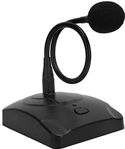 Ejoyous Gooseneck Microphone, Desktop Microphone with 5m XLR Cable, Wired Conference Microphone, 360 Degree Omnidirectional Microphone, Noise Reduction Podium Microphone for Meetings Voice