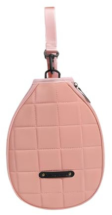Perfeclan Funda para Pala de pádel, Bolsa de Hombro, Suministros multifunción, protección Ajustable para Raqueta de Pickleball, Funda para Raqueta de, Rosa