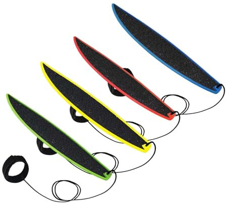 Pesoncarl 4pcs Finger Surfboard Finger Surfing Board mit Schnur für Kinder Teenager Erwachsene Sommer Urlaub Wind Surfbrett Fingerbrett (blau+gelb+rot+grün).