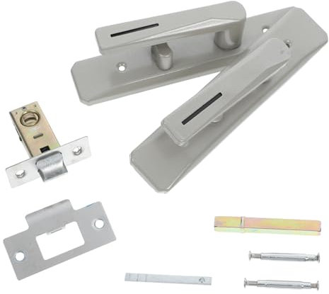 HOMSFOU Reversible Türgriffe Ohne Schlüssel Für Badezimmer Und Schlafzimmer Robuste Schwarz Gold Türknöpfe Für Links Und Rechtsseitige Montage