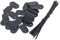 Lot de 52 pièces - Fixations PVC pour Brise-Vue et Canisse, Résistant aux Intempéries - Clips de Montage et Attaches de Câble pour Plaques - Jardin & Balcon (Anthracite)