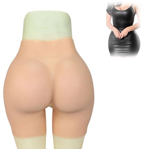 Tex-Eorey Silikon Fake Butt Hose Gepolstert Push Up Panty Gesäß Hüften Body Shaper für Frauen Fake Hips