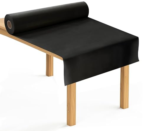 Anise Star Tischdeckenrolle 1,18x25m, Schwarz, Party & Deko | Einweg Stoffähnlich, Vlies Meterware, Papiertischdecke Rolle, Flexibel Zuschneidbar, Platzsparend Für Bankettfeiern