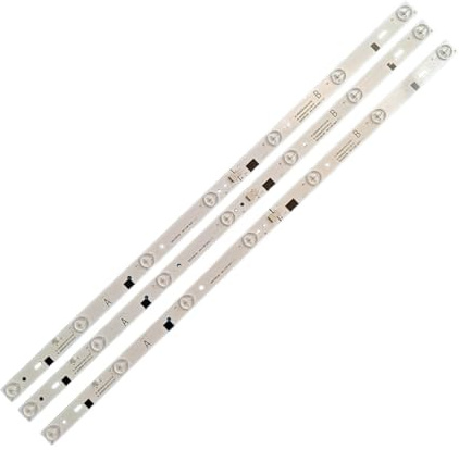 sjniosn 3Pcs/Set 597mm LED Backlight TV Repair Parts Fit for JVC 32inch 7led STV-32LED14 HL-00320A28-0701S-04 ZDCX32D07-ZC14FG-05 32BH15-T2 TV Light Strip