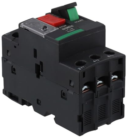 Lawnoval Pour disjoncteur moteur pour série GV2, protection thermique contre les surcharges magnétiques, 0,37 kW à 15 kW, pour monophasé et triphasé pour moteurs