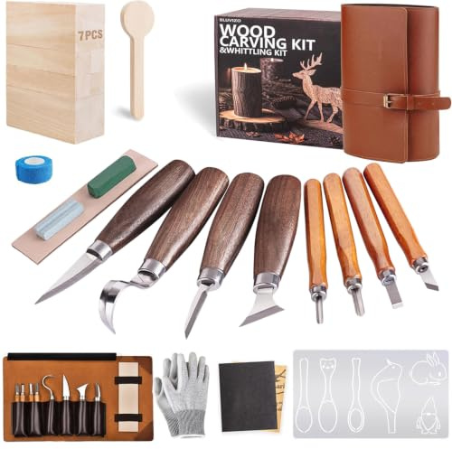 25PCS Wood Carving Tools Kit, Professional Wood Whittling Craft Set