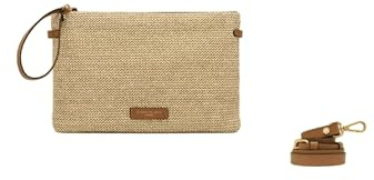 Gianni CHIARINI Pochette Hermy en paille tressée