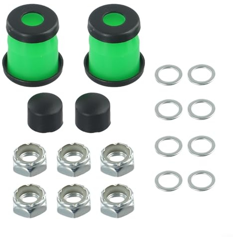 Skateboard-Ersatzteil-Set mit Drehschalen, Achsmuttern, Kingpin-Muttern, Speed-Ring-Buchsen für Longboard und Skateboard-Achsen (lila)
