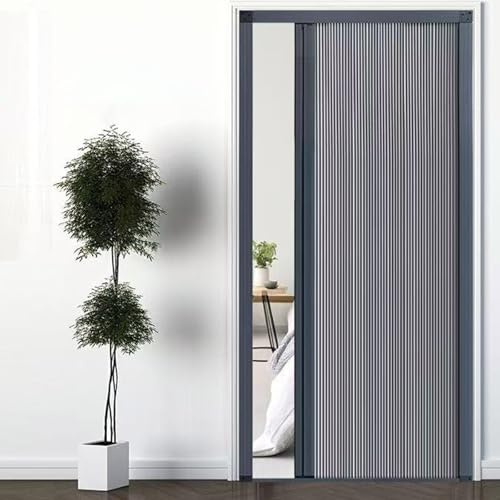 Nevthar Retractable Shower Door with Handle,Room Divider Folding Door Folding,Sliding Accordion Internal,Waterproof and Heat Insulation,with Accessories,No Drilling,for Utility Room/Bedroom/