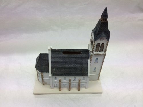 Unbekannt Art Deco Sparschwein Kirche Sparbüchse