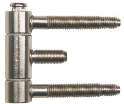 SFS intec Stahlzargenband 3-teilig, fuer gefälzte Holztüren, Türband 18 x 61 mm, Türscharnier, Stahl verzinkt, 1 Stück