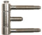 Stahlzargenband 3-tlg. f. gefälzte Holztüren, Band 18 x 61 mm, Stahl verzinkt