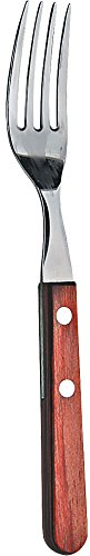 Tramontina 6 PCS Tisch Gabel Küche Edelstahl Griff aus behandeltem Holz rot