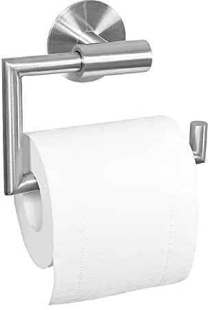 Dailyart Toilettenpapierhalter Toilettenpapierrollenhalter Klopapierhalter Klorollenhalter Klopapierrollenhalter Kleben Ohne Bohren Selbstklebende Wandmontage, Edelstahl, Gebürstet
