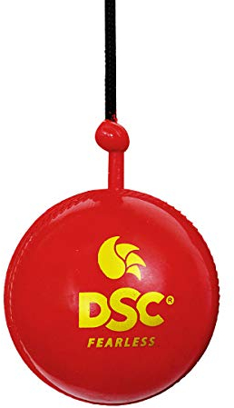 DSC Hanging Synthetic Cricket Ball (Red)| Rubber | Suitable for Practice Game | Solid Inner core | Weatherproof | Training | Lightweight