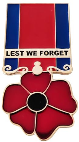 2018 Poppy Pin's Double en émail Broches Badge au Moins Nous Forget Broche