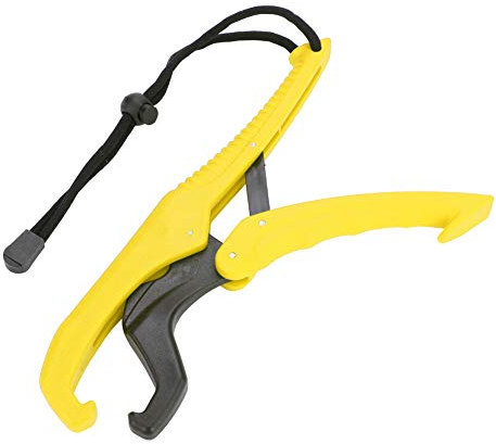 Alomejor Pinza di Pesca Galleggiante per Pesca Pinze per Pesci Pinze in ABS con Pin Regolabile(L-Yellow)
