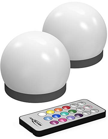 Ansmann - Juego de 2 lámparas LED con forma de bola